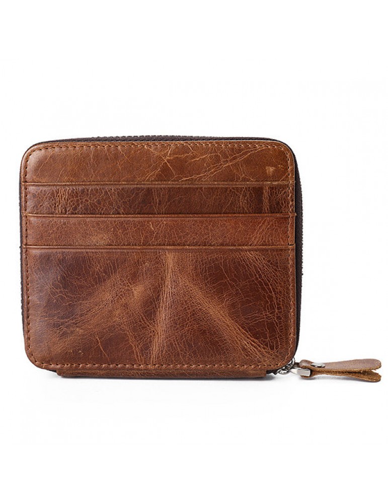 Men's Wallets - Genuine Leather Casual Vintage Bifold Wallet 12 Card Slots Card Pack For Men