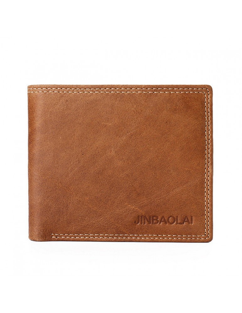 Men's Wallets - Genuine Leather Wallet Vintage Casual 6 Card Slots Card Pack For Men