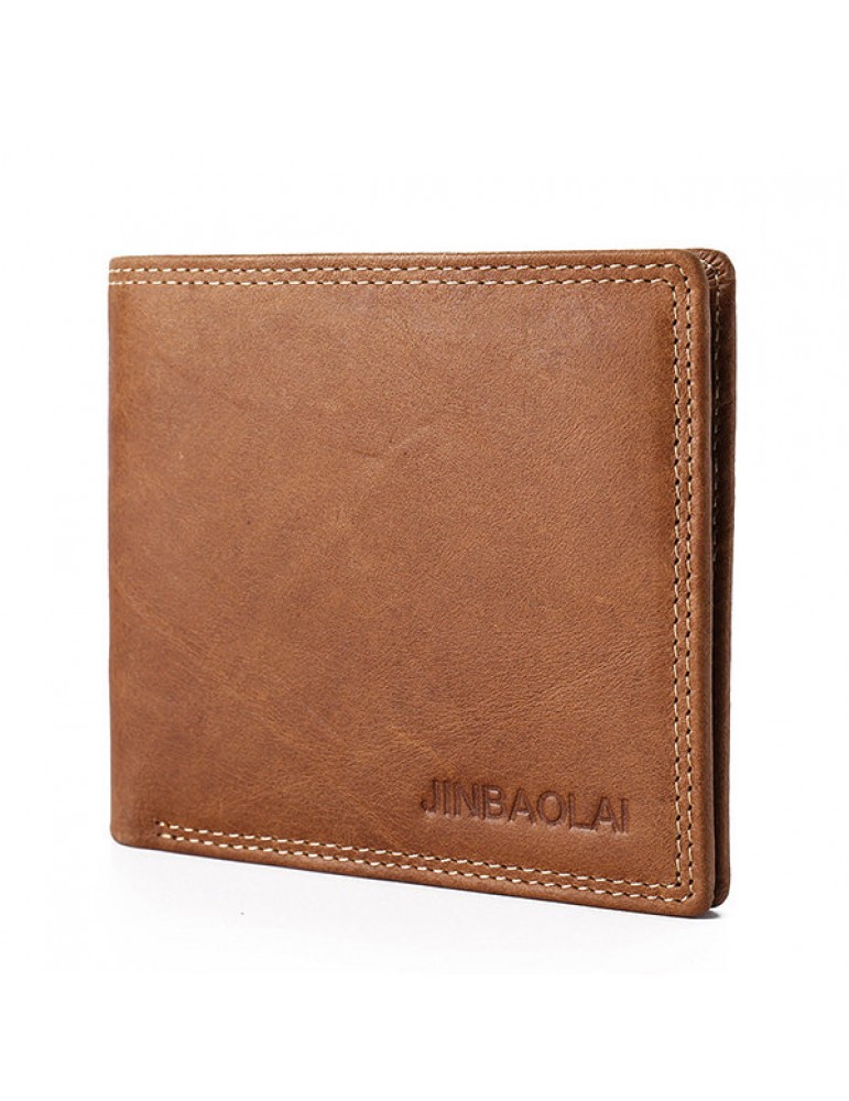 Men's Wallets - Genuine Leather Wallet Vintage Casual 6 Card Slots Card Pack For Men