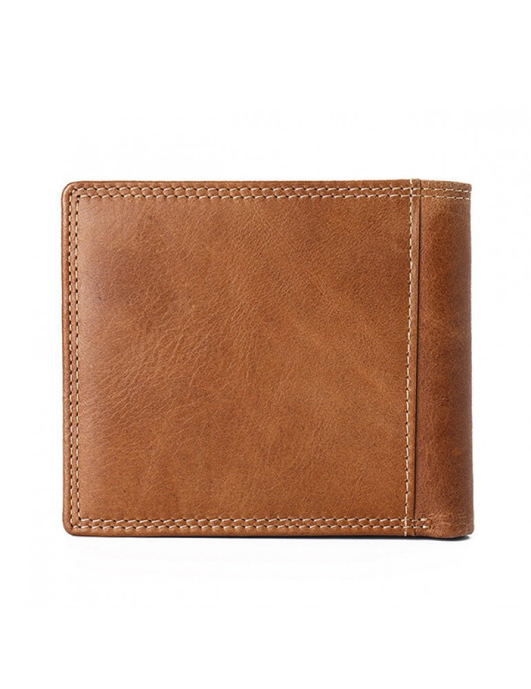 Men's Wallets - Genuine Leather Wallet Vintage Casual 6 Card Slots Card Pack For Men