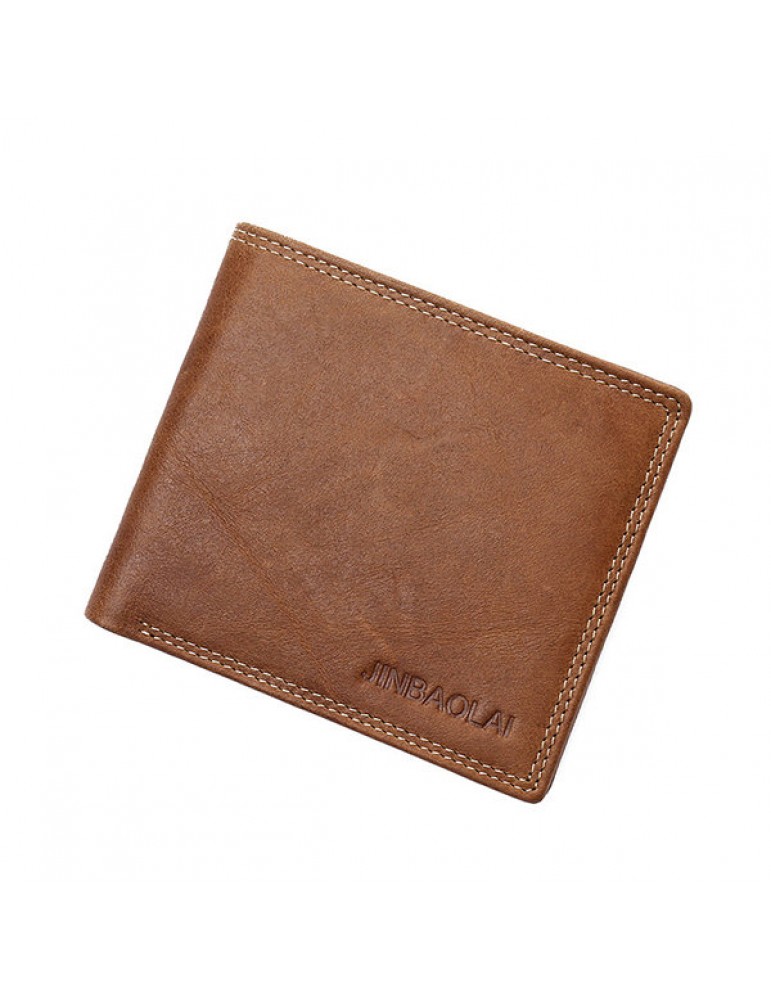 Men's Wallets - Genuine Leather Wallet Vintage Casual 6 Card Slots Card Pack For Men
