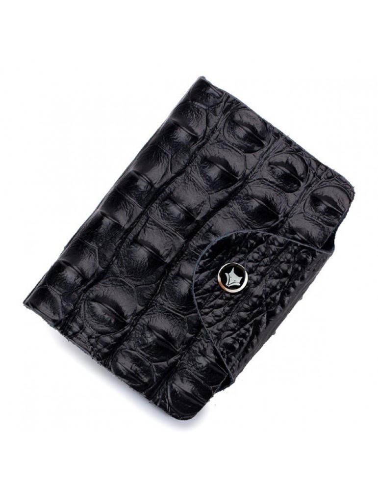 Men's Wallets - Men Vintage Genuine Leather Alligator Pattern Multi-slot Card Holder Wallet
