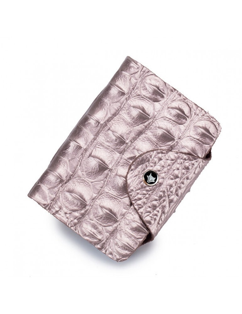 Men's Wallets - Men Vintage Genuine Leather Alligator Pattern Multi-slot Card Holder Wallet