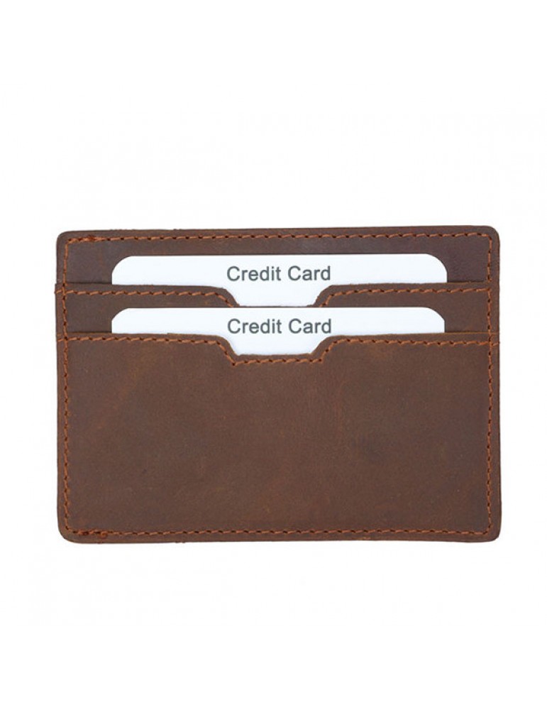 Men's Wallets - Vintage Genuine Leather RFID Antimagnetic Wallet Cold Holder