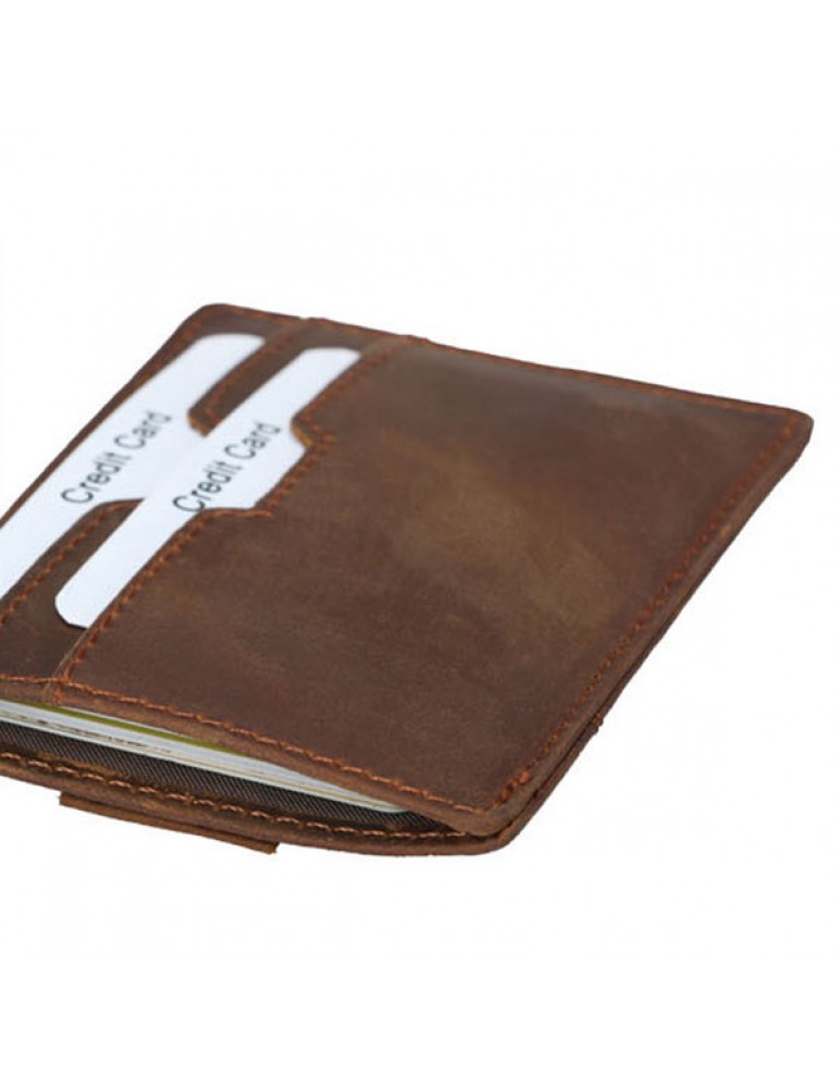 Men's Wallets - Vintage Genuine Leather RFID Antimagnetic Wallet Cold Holder