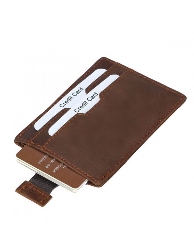 Men's Wallets - Vintage Genuine Leather RFID Antimagnetic Wallet Cold Holder