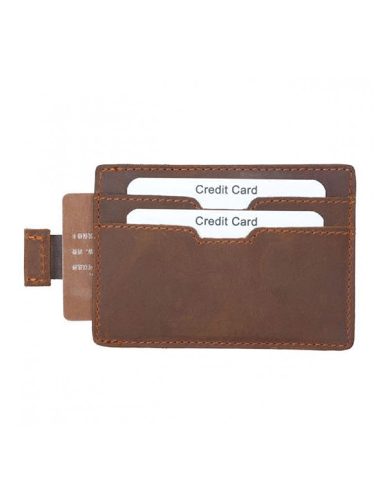 Men's Wallets - Vintage Genuine Leather RFID Antimagnetic Wallet Cold Holder