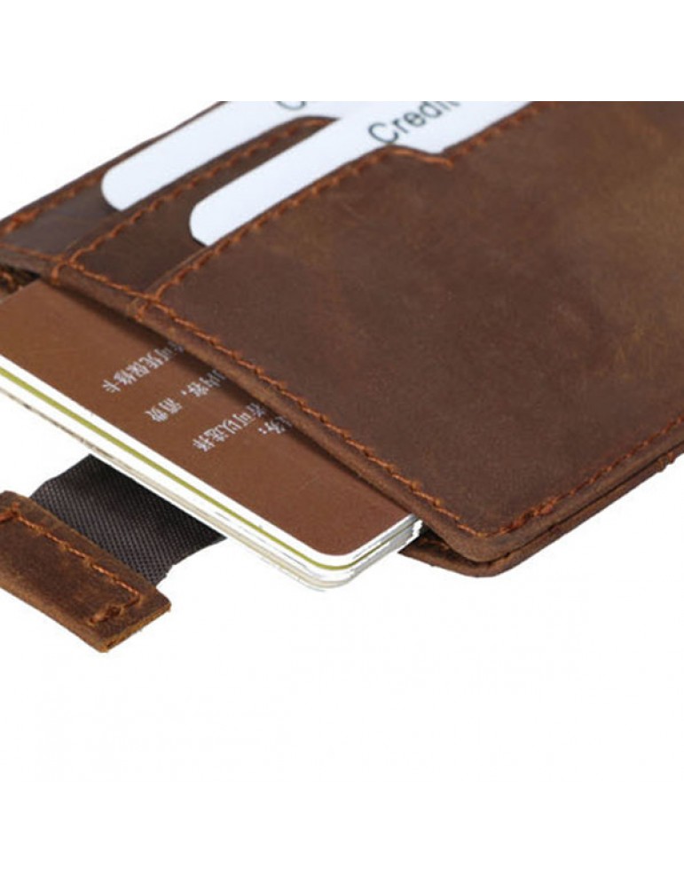 Men's Wallets - Vintage Genuine Leather RFID Antimagnetic Wallet Cold Holder