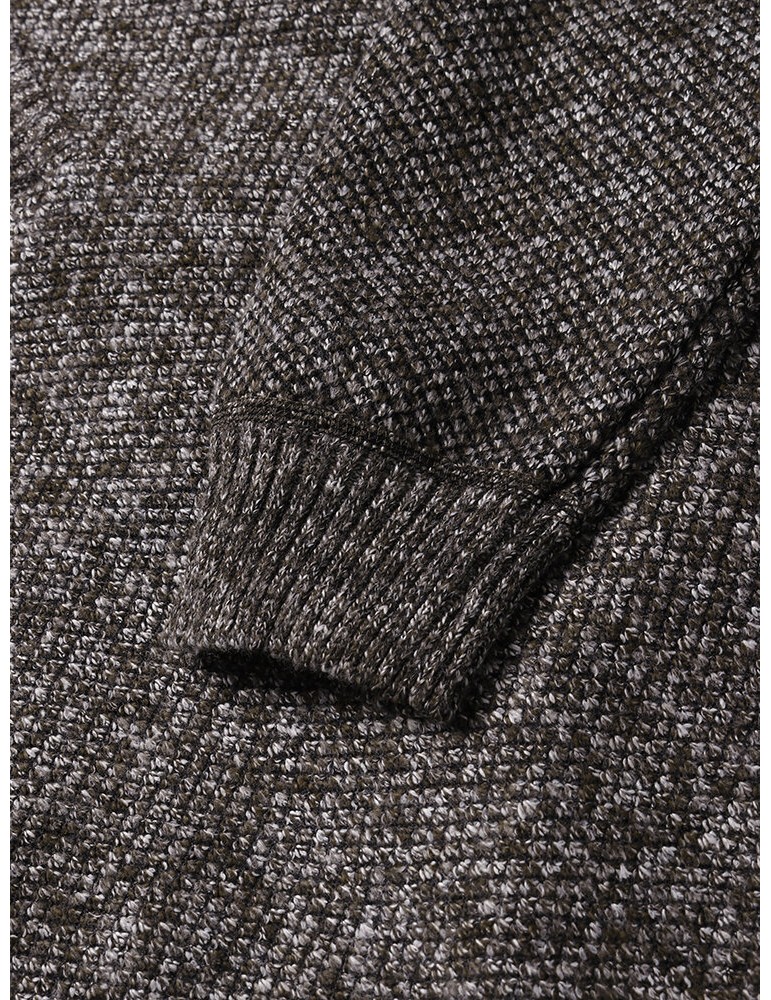 Sweaters - Mens Knitted Warm Vintage High Neck Long Sleeve Sweaters