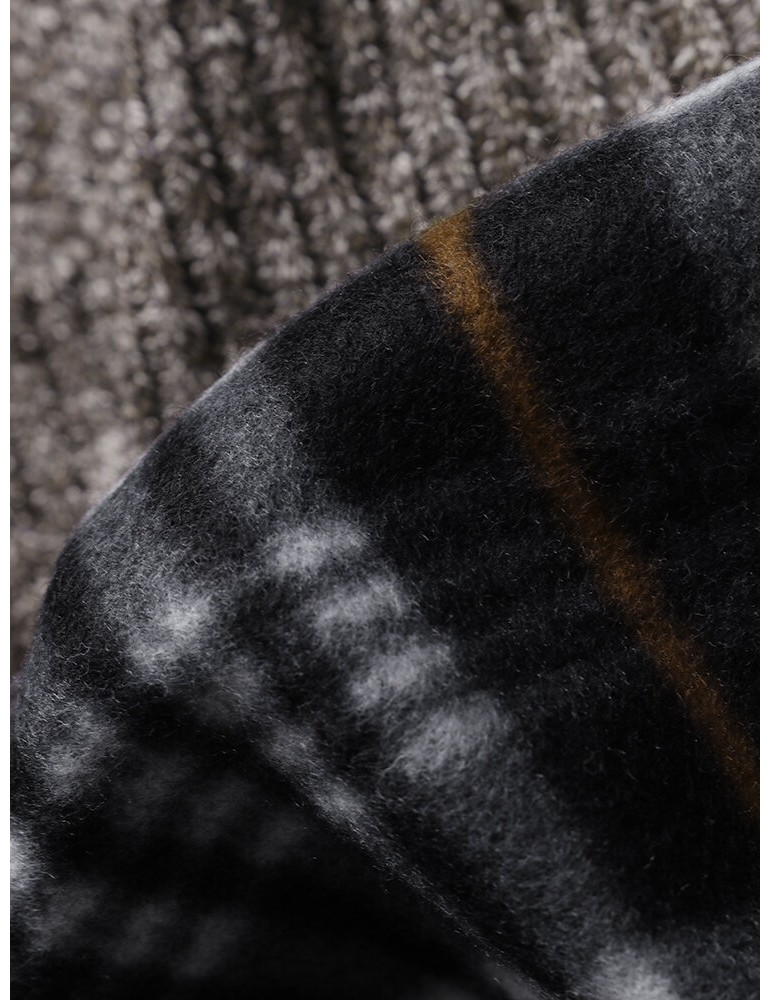 Sweaters - Mens Knitted Warm Vintage High Neck Long Sleeve Sweaters